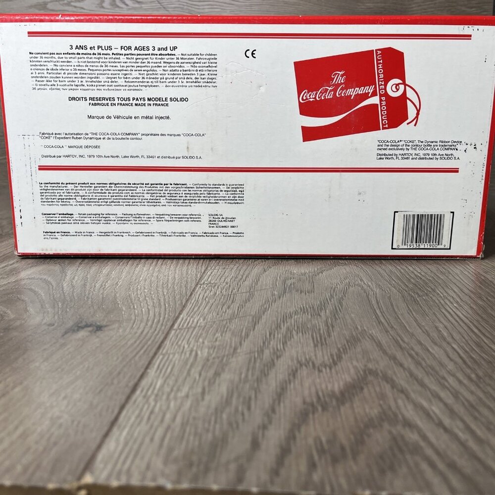 Hartoy Coca Cola 1936 Ford Delivery Truck 1:18 Scale Solido - 1979 - Picture 14 of 14